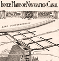 Map of New Orleans, LA Inner Harbor Navigation Canal.