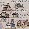 Historical pictorial map of Chatham, Mass. By Rich 1979.