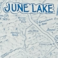 Hayden Fisherman's map June Lake Lee Vining , California.