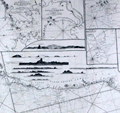 Antique blueback chart of the Brazilian Coast by Norie from 1830.