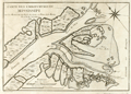 Antique sea chart of the mouth of the Mississippi River printed  1744.