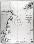 British chart of the east side of Mexico's Yucatan Peninsula.