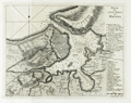 Antique chart from 1763 of the city and harbor of Havana, Cuba.