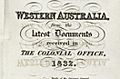 Antique Map of the new state of Western Australia