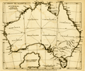 Arrowsmith's 1838 map of proposed division of Australia into states.