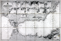 British sea chart of the western Mediterranean sea.