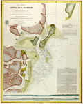 Fine antique chart of Little Egg Harbor, New Jersey.