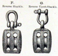 Early trade catalog of U.S. made ships blocks.