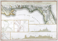 Rare antique chart of U.S. Gulf Coat and Florida Territory.