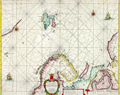 Hendrick Doncker's sea chart of Svalbard or Spitsbergen, Norway.