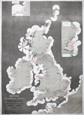 Very scarce British Lighthouse Chart of General Coast Lights.