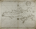 Antique chart of the south part of the Shetland islands.