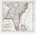 Attractive and fascinating map of south-eastern United States