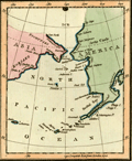 Map of the Bering Strait and Alaska by John Luffman.