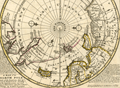 Antique Polar Map of the North Pole by Herman Moll.