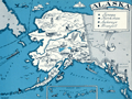 Old pictorial map of the State of Alaska.
