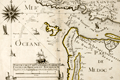 Scarce French chart of Bordeaux region with Pauilliac