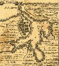 Uncommon chart fragment with Havana, Cuba.