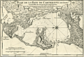 Fine map of the Bay of Cartagena, Colombia