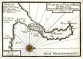 Nautical antique sea chart map: Milazzo, Sicily- Michelot and Bremond