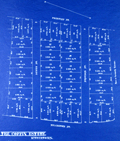 Rare late 19th-century blueprint of the Coffin Estate.