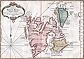 Fine 18th-century antique French map of Spitsbergen.