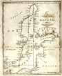 Antique nautical chart Baltic Sea from Malham's Naval Gazetteer
