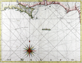 Chart from Sabine Pass, Texas ( Cabo del Norte ) to Appalachicola.