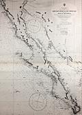 Nautical chart of Baja California and Gulf of Cortez