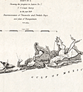 Antique hydrographic survey map of Pensacola, Florida