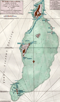 Sayer's map of Turks Island, Caribbean Sea.