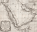 Fine antique map of Saudi Arabia, Red Sea, Persian Gulf.