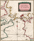 Fine small French chart of Plymouth Sound in England.