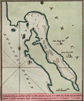 Map of Saldanha Bay, South Africa by John Luffman.