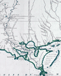 Antique map of Louisiana and the Gulf Coast by Anville.