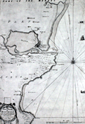 Original antique chart of Montrose (Montross), Scotland.