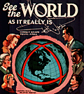 Wilcox and Follet Co's Octovue world map on Pitner's projection.