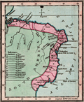 Scarce antique map of Brazil, South America by John Luffman.