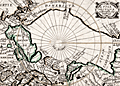 Picart's map of the North Pole and Arctic Circle