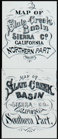 Maps of Slate Creek Basin in Sierra County, California.