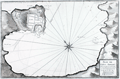 Antique port/harbor plan or chart of Portoferraio, Italy .
