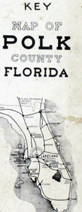 Land-atlas of large plates for Polk County Florida.