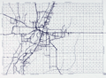 Lot of eight transportation maps of Florida counties.