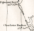 Coast Survey charts with tidal information for the east Gulf of Mexico