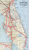 Map of Seaboard Airline Railway and Connections