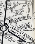 Scarce tract map of lots for sale in Borrego Springs, California.