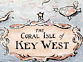 Rare WPA funded pictorial map The Coral Isle of Key West.