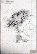 Admiralty chart of Ibiza and Formentera in the Mediterranean.