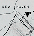 Antique nautical harbor chart of New Haven, Connecticut