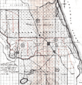 Map of Flagler County from 1924 with Commissioners Districts.